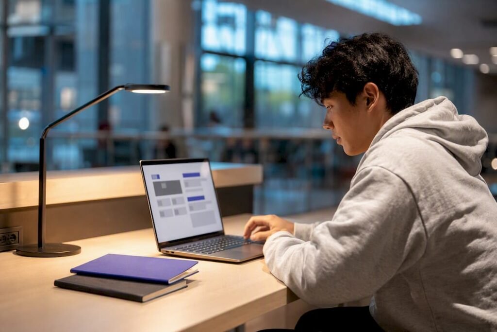 Student planning two degree pathways
