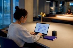 Student reviewing nursing prerequisite course plan