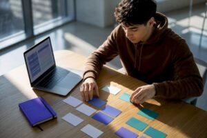 Student mapping a minor into semester plans